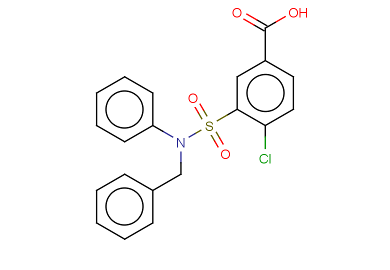3-[benzyl(phenyl)sulfamoyl]-4-chlorobenzoic acid