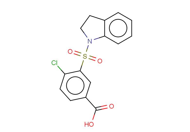 4-chloro-3-(2,3-dihydro-1H-indole-1-sulfonyl)benzoic acid