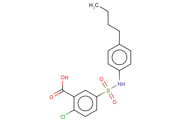 5-[(4-butylphenyl)sulfamoyl]-2-chlorobenzoic acid