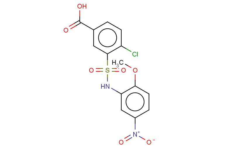 4-chloro-3-[(2-methoxy-5-nitrophenyl)sulfamoyl]benzoic acid