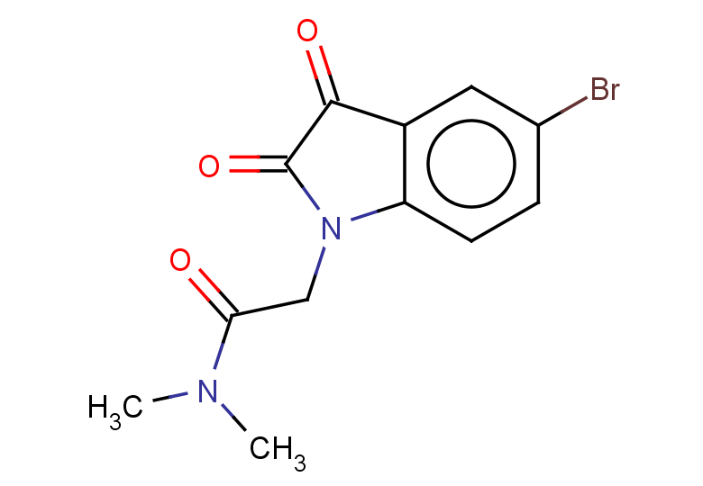 2-(5-bromo-2,3-dioxo-2,3-dihydro-1H-indol-1-yl)-N,N-dimethylacetamide