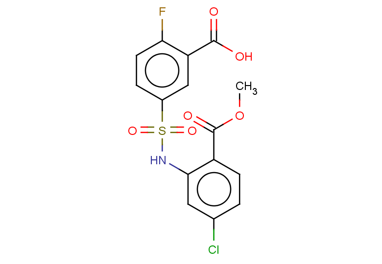 5-{[5-chloro-2-(methoxycarbonyl)phenyl]sulfamoyl}-2-fluorobenzoic acid