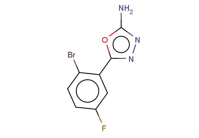 5-(2-bromo-5-fluorophenyl)-1,3,4-oxadiazol-2-amine