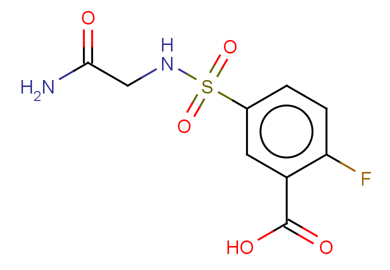 5-[(carbamoylmethyl)sulfamoyl]-2-fluorobenzoic acid