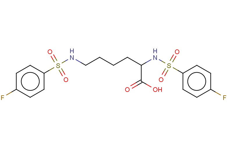 2,6-bis(4-fluorobenzenesulfonamido)hexanoic acid