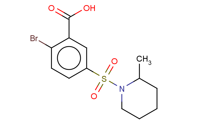 2-bromo-5-[(2-methylpiperidin-1-yl)sulfonyl]benzoic acid