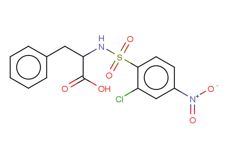 2-(2-chloro-4-nitrobenzenesulfonamido)-3-phenylpropanoic acid
