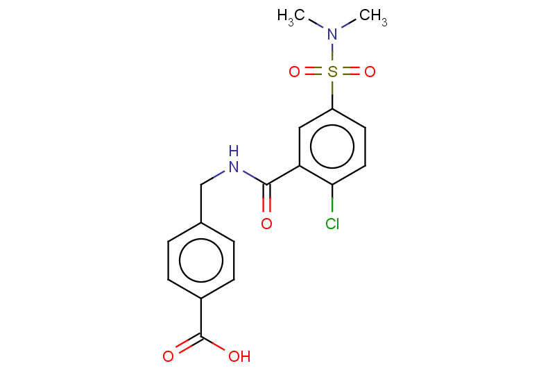 4-({[2-chloro-5-(dimethylsulfamoyl)phenyl]formamido}methyl)benzoic acid