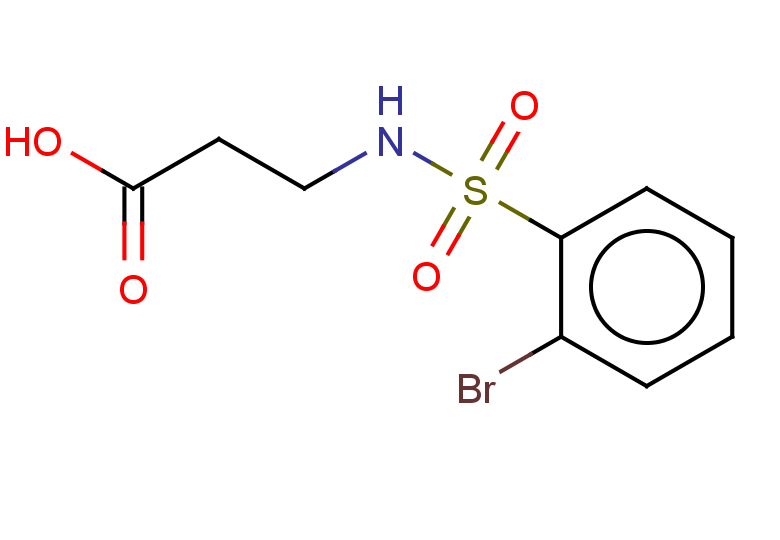 3-(2-bromobenzenesulfonamido)propanoic acid