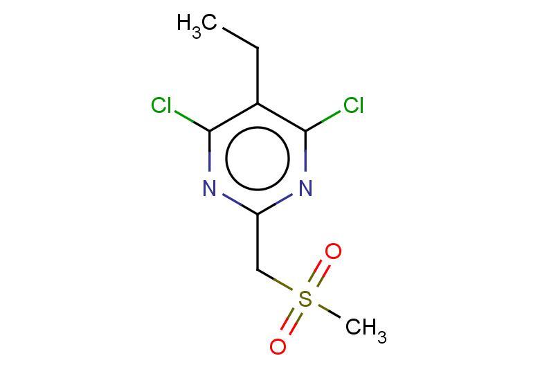 4,6-dichloro-5-ethyl-2-(methanesulfonylmethyl)pyrimidine