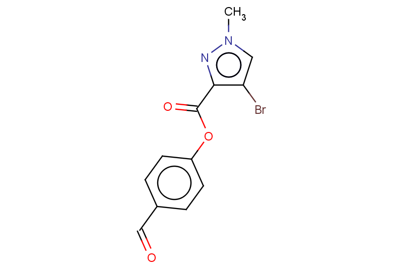 4-formylphenyl 4-bromo-1-methyl-1H-pyrazole-3-carboxylate