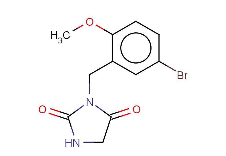 3-[(5-bromo-2-methoxyphenyl)methyl]imidazolidine-2,4-dione