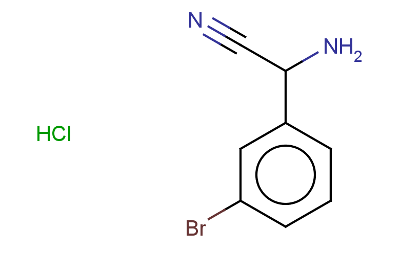 2-amino-2-(3-bromophenyl)acetonitrile hydrochloride