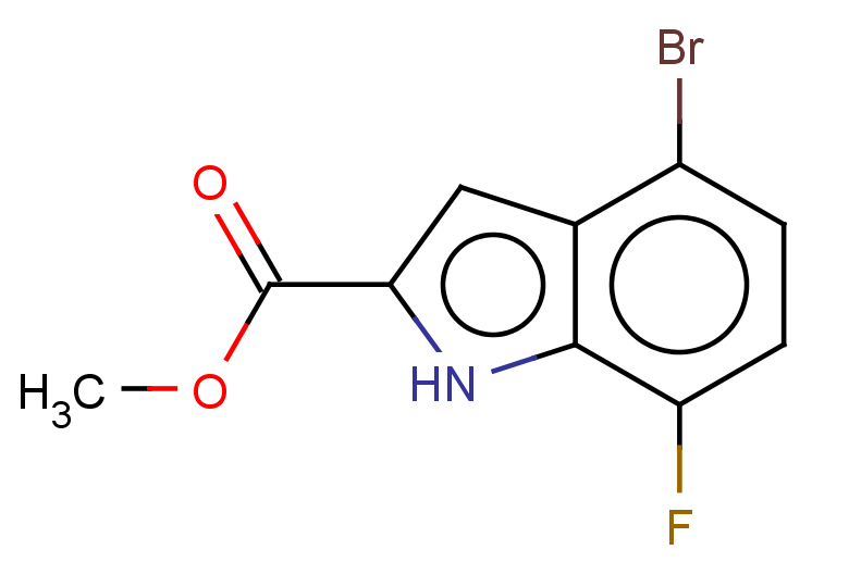methyl 4-bromo-7-fluoro-1H-indole-2-carboxylate