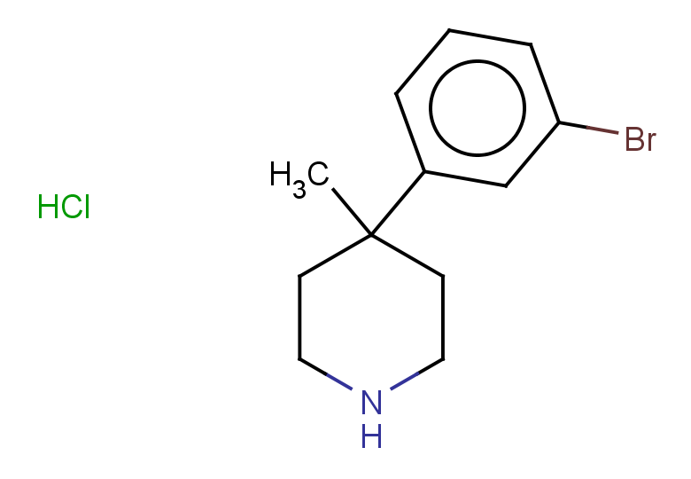 4-(3-bromophenyl)-4-methylpiperidine hydrochloride
