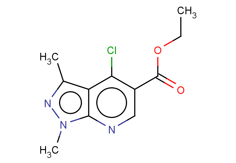 ethyl 4-chloro-1,3-dimethyl-1H-pyrazolo[3,4-b]pyridine-5-carboxylate