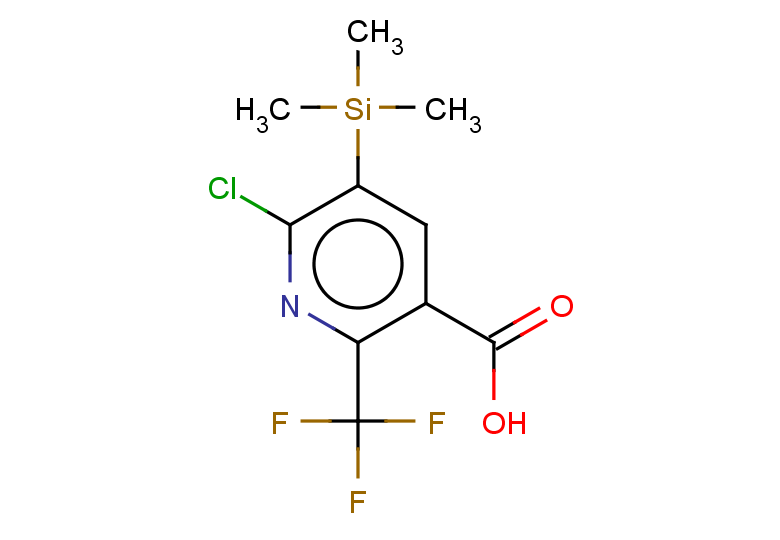 6-chloro-2-(trifluoromethyl)-5-(trimethylsilyl)pyridine-3-carboxylic acid