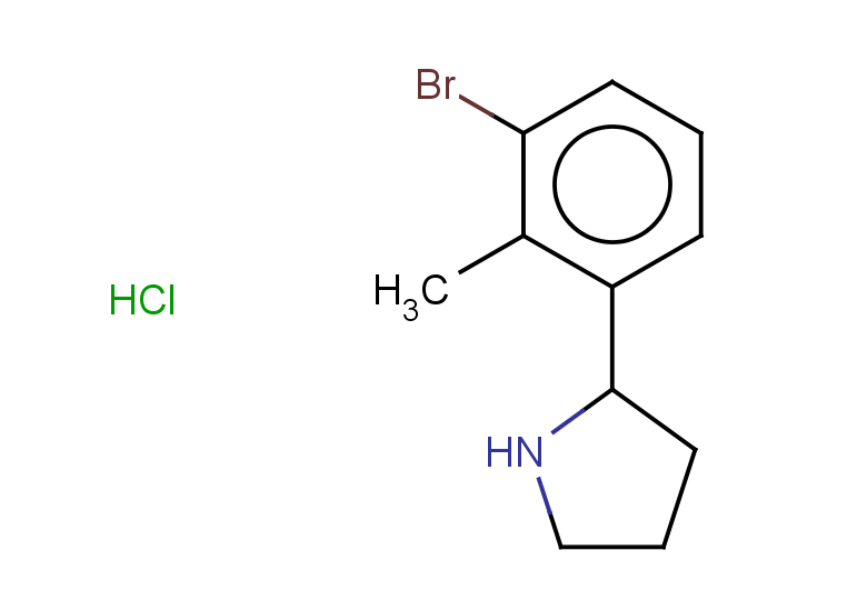 2-(3-bromo-2-methylphenyl)pyrrolidine hydrochloride
