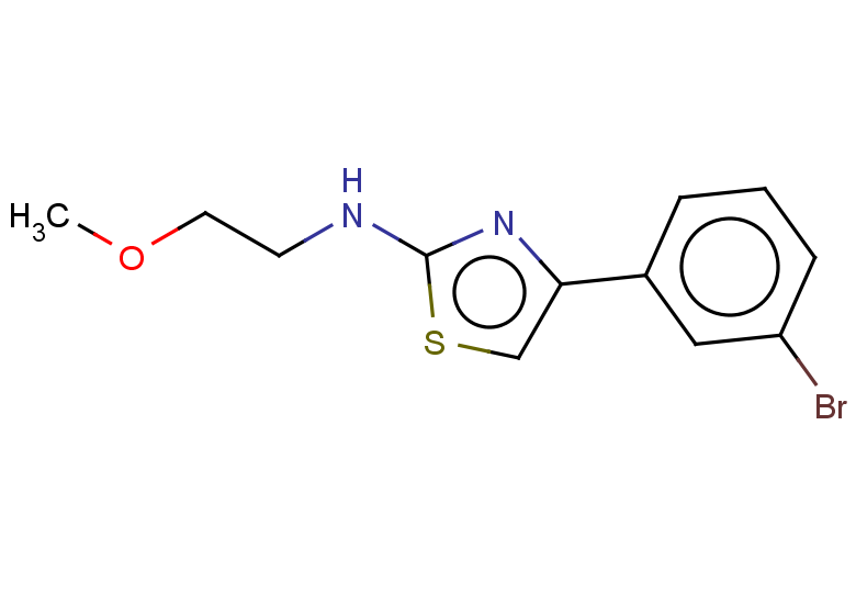 4-(3-bromophenyl)-N-(2-methoxyethyl)-1,3-thiazol-2-amine