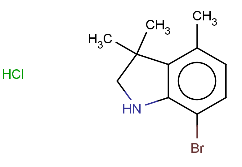 7-bromo-3,3,4-trimethyl-2,3-dihydro-1H-indole hydrochloride