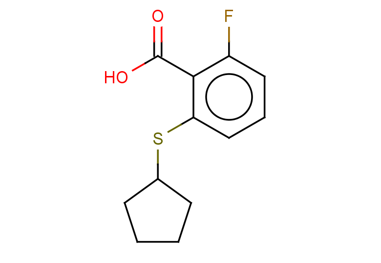 2-(cyclopentylsulfanyl)-6-fluorobenzoic acid