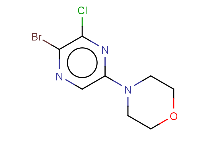 4-(5-bromo-6-chloropyrazin-2-yl)morpholine