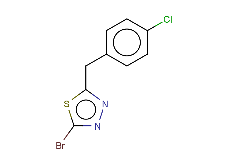 2-bromo-5-[(4-chlorophenyl)methyl]-1,3,4-thiadiazole