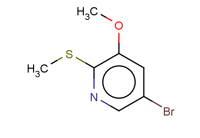 5-bromo-3-methoxy-2-(methylsulfanyl)pyridine