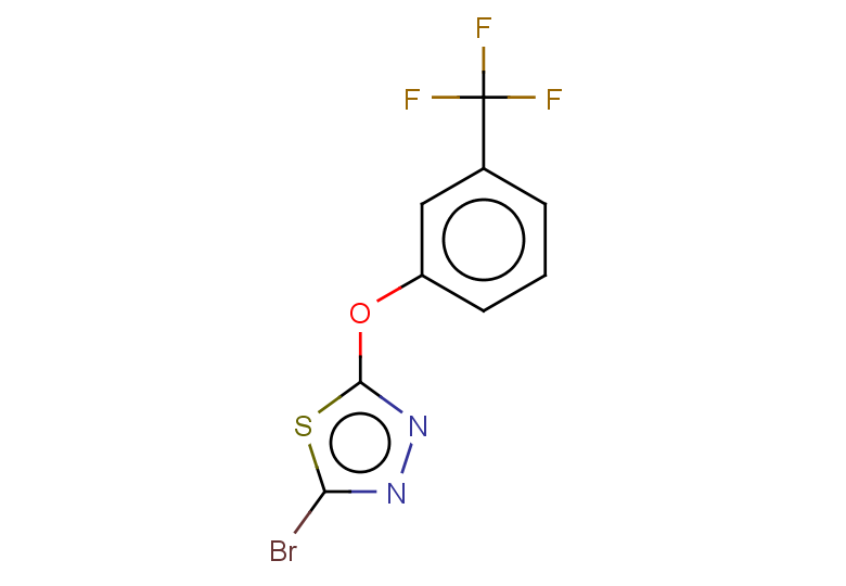 2-bromo-5-[3-(trifluoromethyl)phenoxy]-1,3,4-thiadiazole