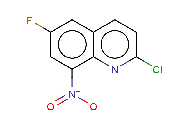 2-chloro-6-fluoro-8-nitroquinoline