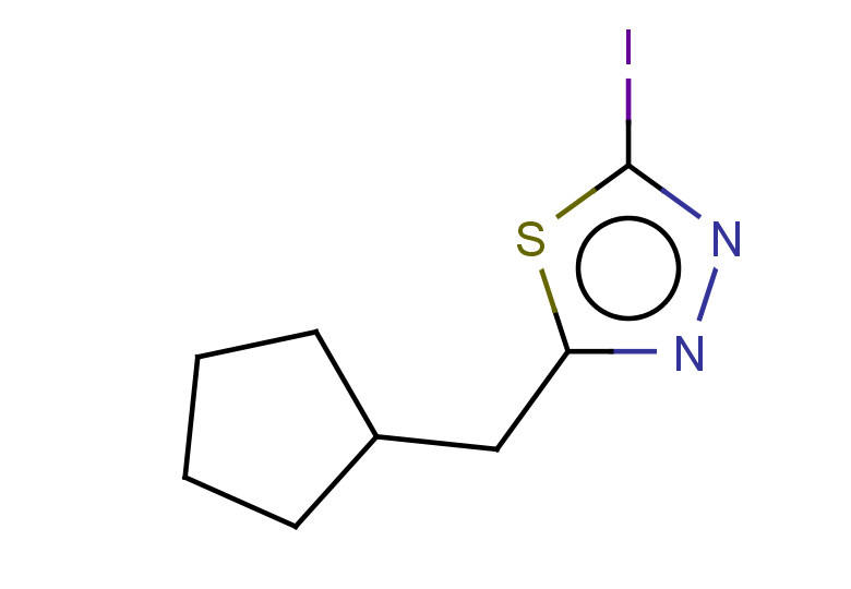 2-(cyclopentylmethyl)-5-iodo-1,3,4-thiadiazole
