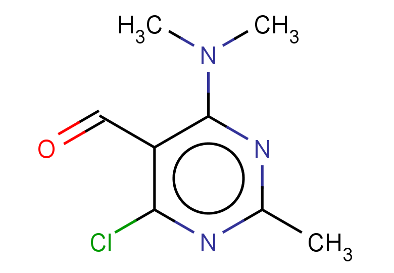 4-chloro-6-(dimethylamino)-2-methylpyrimidine-5-carbaldehyde