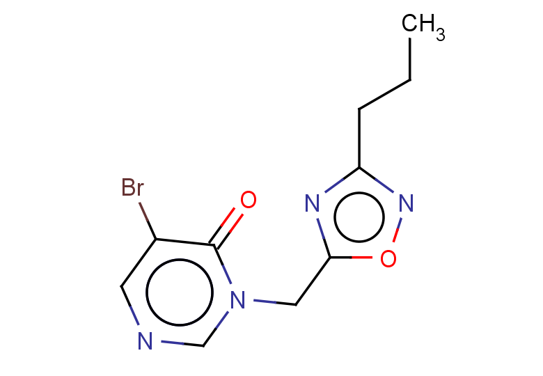 5-bromo-3-[(3-propyl-1,2,4-oxadiazol-5-yl)methyl]-3,4-dihydropyrimidin-4-one