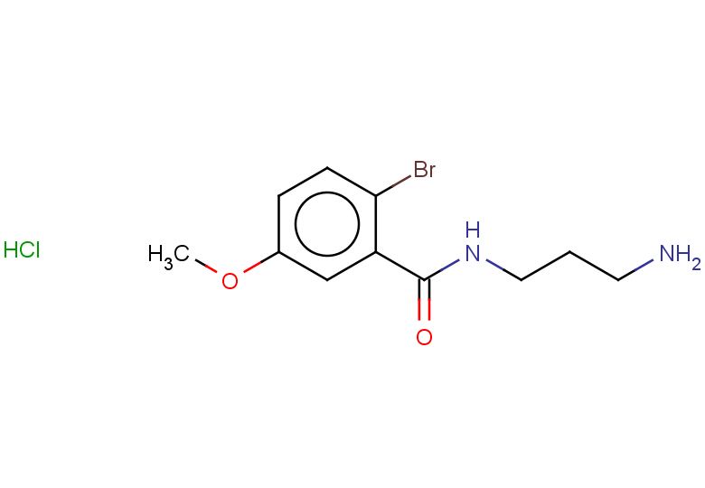 N-(3-aminopropyl)-2-bromo-5-methoxybenzamide hydrochloride