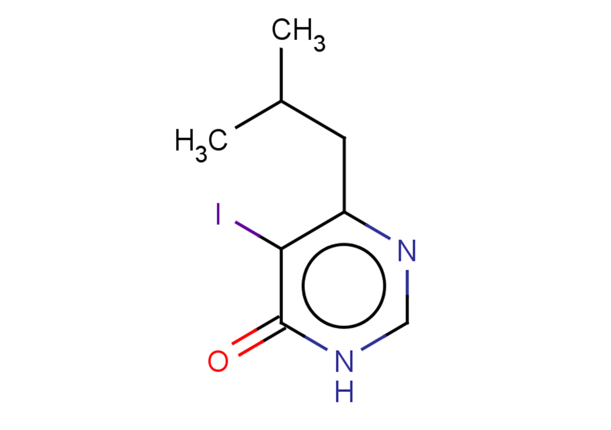 5-iodo-6-(2-methylpropyl)-3,4-dihydropyrimidin-4-one