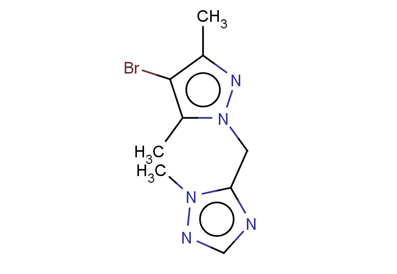 5-[(4-bromo-3,5-dimethyl-1H-pyrazol-1-yl)methyl]-1-methyl-1H-1,2,4-triazole