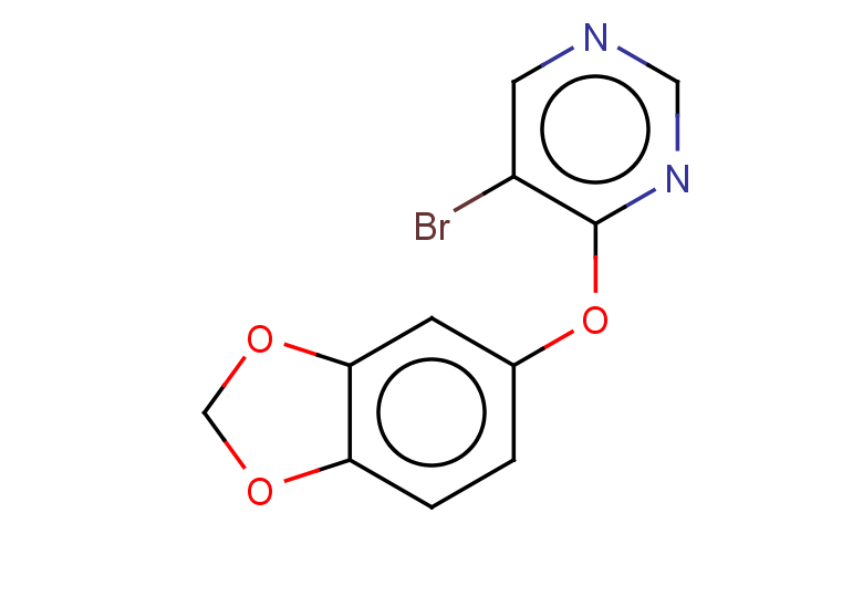 4-(1,3-dioxaindan-5-yloxy)-5-bromopyrimidine