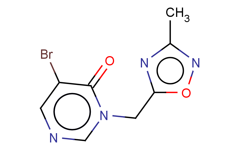 5-bromo-3-[(3-methyl-1,2,4-oxadiazol-5-yl)methyl]-3,4-dihydropyrimidin-4-one