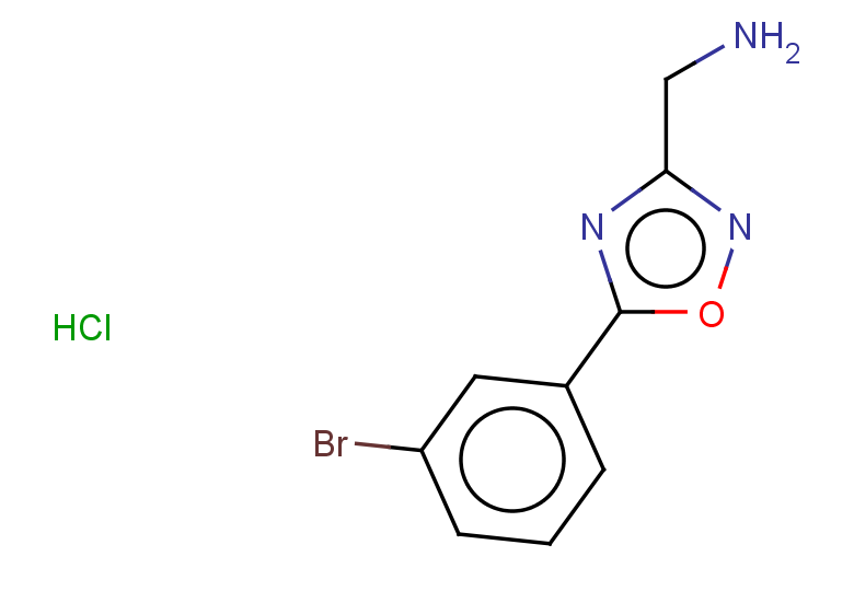 [5-(3-bromophenyl)-1,2,4-oxadiazol-3-yl]methanamine hydrochloride