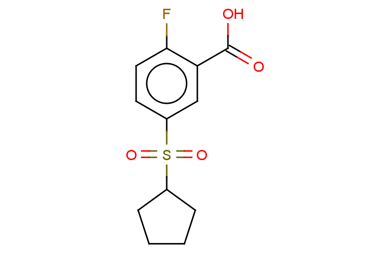 5-(cyclopentanesulfonyl)-2-fluorobenzoic acid