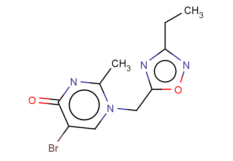 5-bromo-1-[(3-ethyl-1,2,4-oxadiazol-5-yl)methyl]-2-methyl-1,4-dihydropyrimidin-4-one