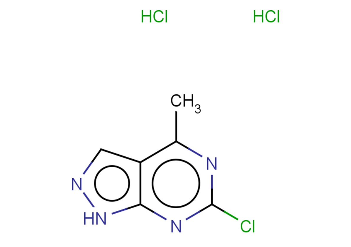 6-chloro-4-methyl-1H-pyrazolo[3,4-d]pyrimidine dihydrochloride