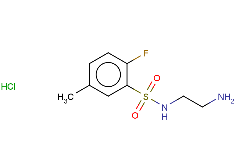 N-(2-aminoethyl)-2-fluoro-5-methylbenzene-1-sulfonamide hydrochloride