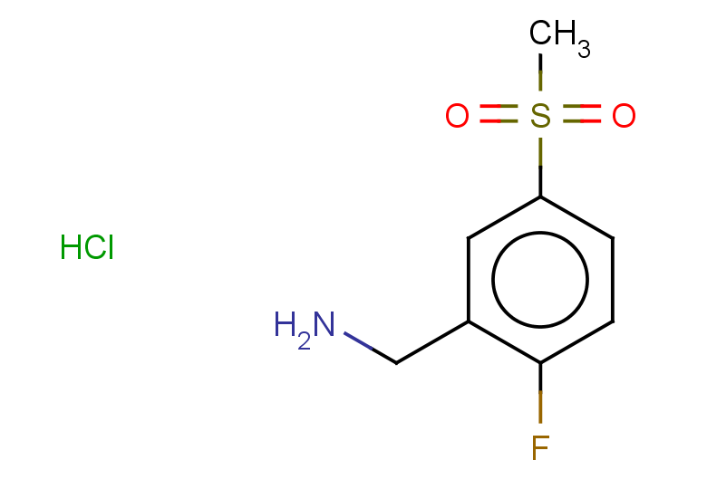 (2-fluoro-5-methanesulfonylphenyl)methanamine hydrochloride