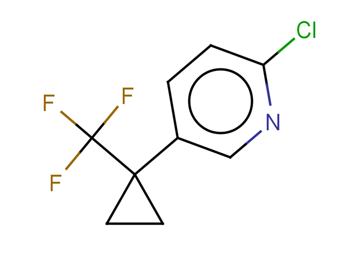 2-chloro-5-[1-(trifluoromethyl)cyclopropyl]pyridine