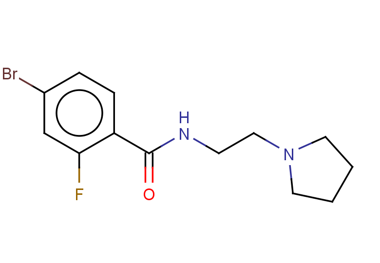4-bromo-2-fluoro-N-[2-(pyrrolidin-1-yl)ethyl]benzamide