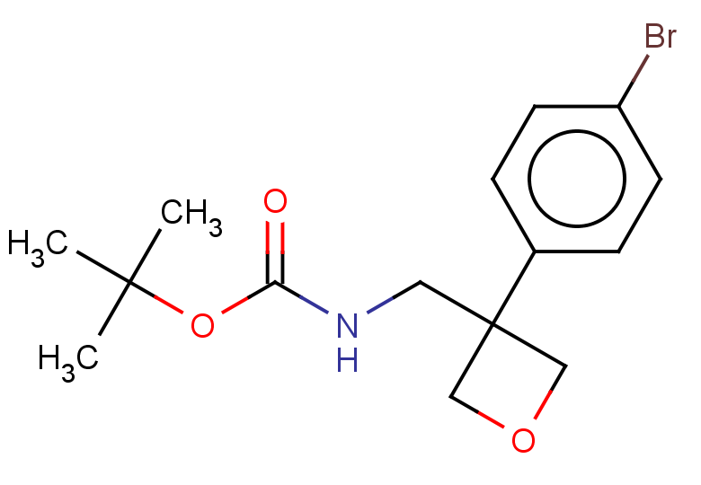 tert-butyl N-{[3-(4-bromophenyl)oxetan-3-yl]methyl}carbamate