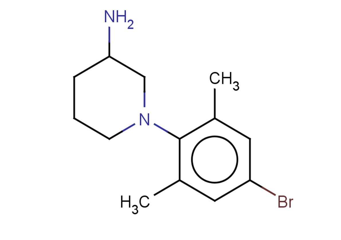 1-(4-bromo-2,6-dimethylphenyl)piperidin-3-amine