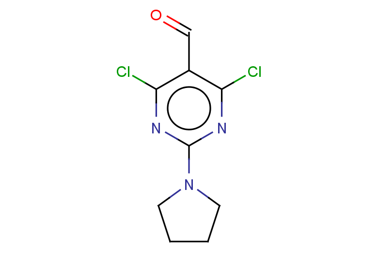 4,6-dichloro-2-(pyrrolidin-1-yl)pyrimidine-5-carbaldehyde