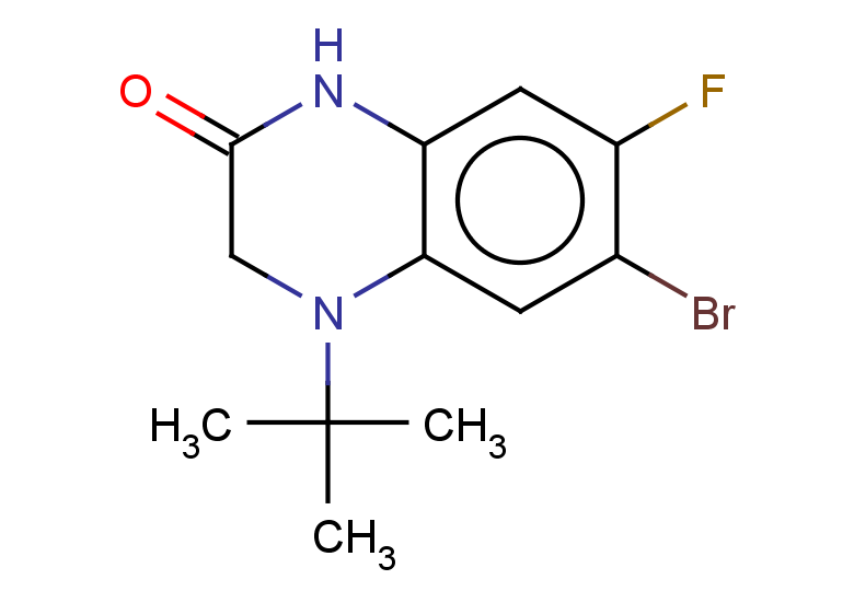 6-bromo-4-tert-butyl-7-fluoro-1,2,3,4-tetrahydroquinoxalin-2-one